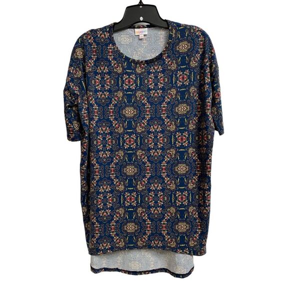 NWT Lularoe Women's Geometric Print Shirt Shirtdress Sz XXS Boho Tunic Oversize - Picture 1 of 13